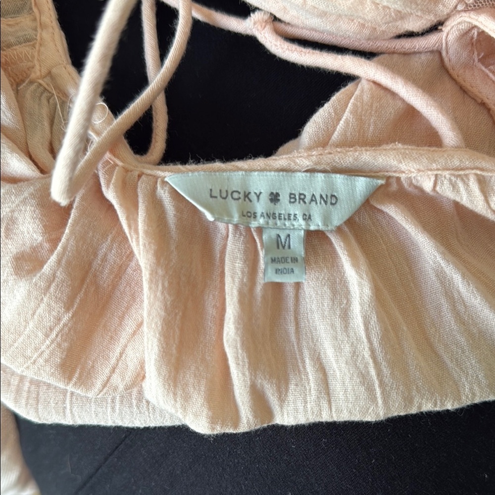 Lucky Brand Peach Blouse - Picture 2 of 6